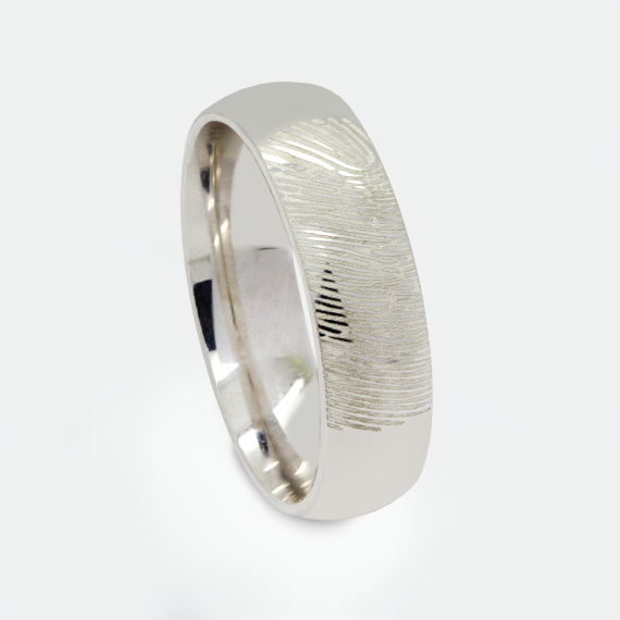 Zaveris Fingerprint Engraved Custom Ring