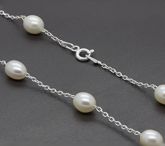 Zaveris Freshwater 18 Inch Pearl Necklace.