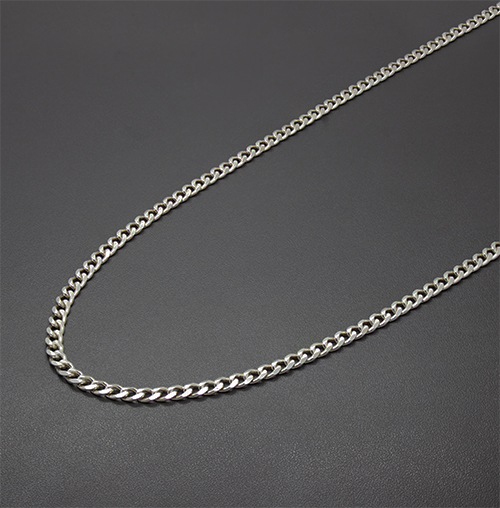 Zaveris 23 Inch Sterling Silver Curb Chain Necklace